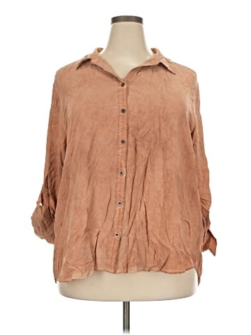 Jane and Delancey 3/4 Sleeve Button-Down Shirt (view 1)