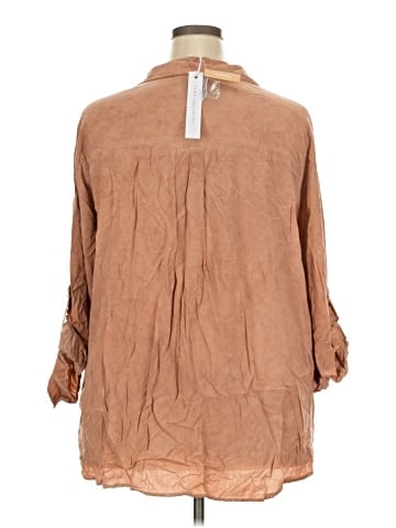 Jane and Delancey 3/4 Sleeve Button-Down Shirt (view 2)