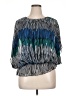 DressBarn 100% Polyester Blue 3/4 Sleeve Blouse Size XL - photo 1