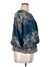 DressBarn 100% Polyester Blue 3/4 Sleeve Blouse Size XL - photo 4