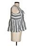 Point Sur 100% Linen Gray Sleeveless Blouse Size XS - photo 4