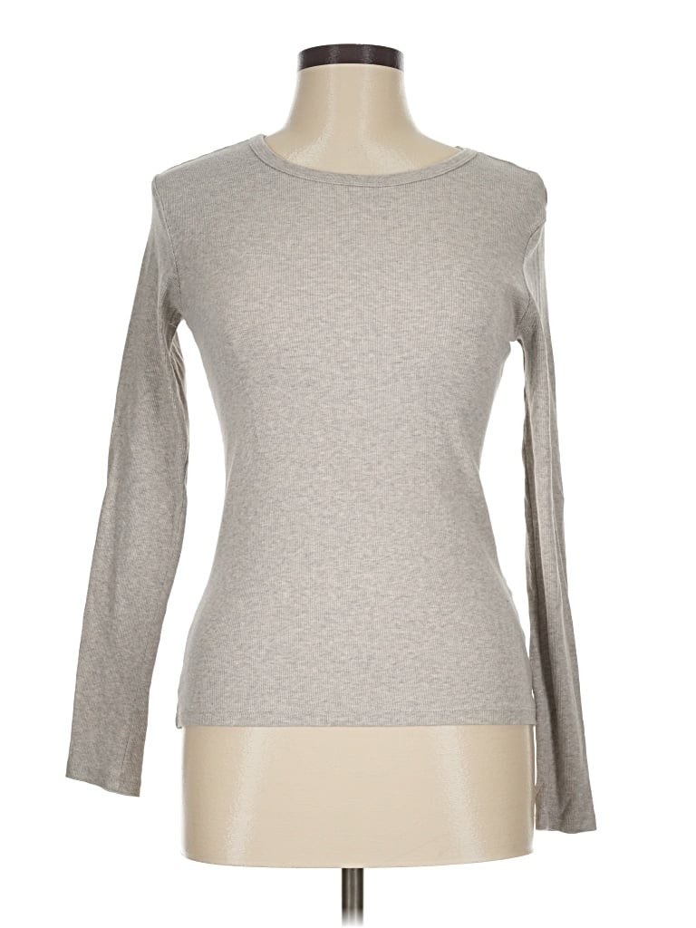 Pre-owned H&m Long Sleeve T-shirt In Gray