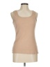 Basic Editions 100% Cotton Tan Sleeveless T-Shirt Size M - photo 1