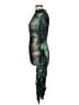 ChicMe Graphic Green Cocktail Dress Size L - photo 5