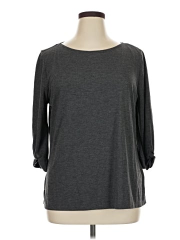 Liz Claiborne 3/4 Sleeve T-Shirt (view 1)