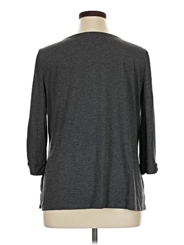 Liz Claiborne 3/4 Sleeve T-Shirt (view 2)