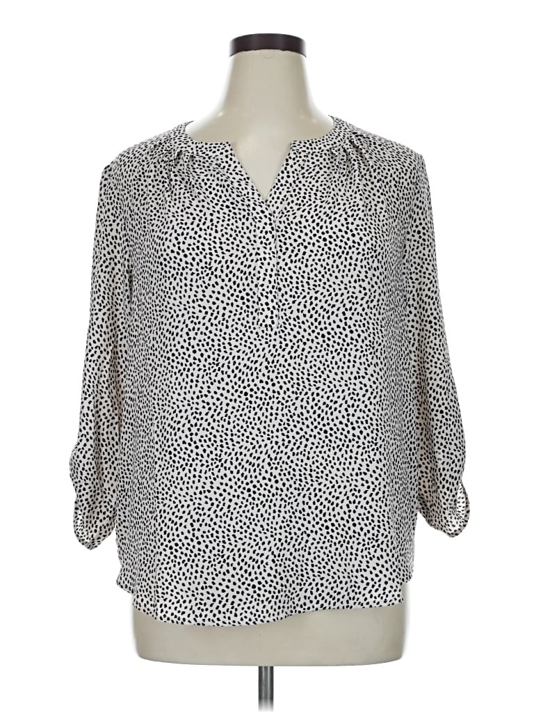 Pre-owned 41hawthorn 3/4 Sleeve T-shirt In Silver