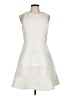 Ann Taylor 100% Polyester White Cocktail Dress Size 6 - photo 1