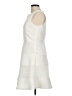 Ann Taylor 100% Polyester White Cocktail Dress Size 6 - photo 5
