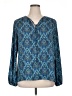 Violet & Claire 100% Polyester Blue 3/4 Sleeve Blouse Size XL - photo 1
