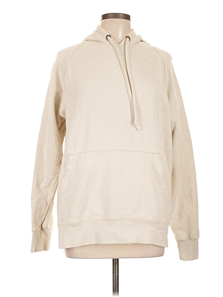 Pre-owned Old Navy Zip Up Hoodie In Ivory