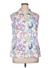 Assorted Brands Paisley White Sleeveless Polo Size XL - photo 1