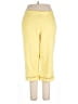 Alfred Dunner 100% Polyester Solid Yellow Casual Pants Size 16 Petite - photo 1