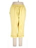 Alfred Dunner 100% Polyester Solid Yellow Casual Pants Size 16 Petite - photo 2