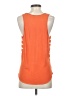 Caslon 100% Rayon Orange Sleeveless Top Size S - photo 2