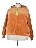 Sunday in Brooklyn 100% Polyester Orange Fleece Size 2X - photo 1