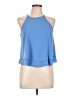 Tyche 100% Polyester Blue Sleeveless Blouse Size L - photo 1
