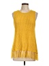 Pepin Yellow Sleeveless Top Size L - photo 1