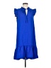 Charles Henry Blue Casual Dress Size S - photo 1