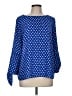 Lilly Pulitzer 100% Polyester Polka Dots Blue Long Sleeve Blouse Size M - photo 1