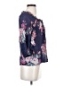 Leifsdottir 100% Silk Blue 3/4 Sleeve Silk Top Size 0 - photo 4