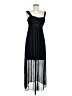 Connected Apparel 100% Polyester Black Cocktail Dress Size 6 (petite) - photo 1