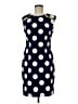 Karin Stevens Polka Dots Blue Cocktail Dress Size 8 - photo 1
