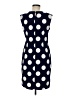 Karin Stevens Polka Dots Blue Cocktail Dress Size 8 - photo 2