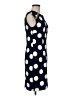 Karin Stevens Polka Dots Blue Cocktail Dress Size 8 - photo 4