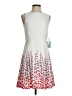 CeCe Graphic White Cocktail Dress Size 2 - photo 1