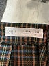 Zara Plaid Green Black Skirt Size 11 - 12 - photo 3