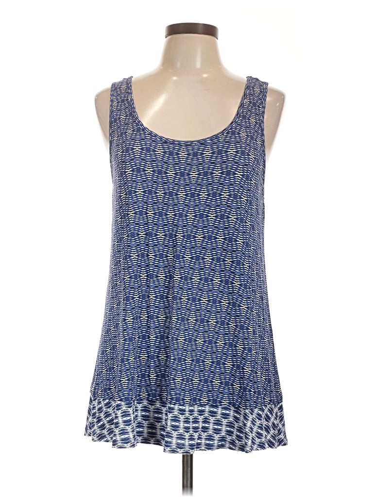 Pre-owned Karen Kane Sleeveless Blouse In Blue