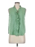 Dylan Green Sleeveless Blouse Size S - photo 1