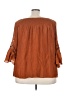 Cato Brown 3/4 Sleeve Blouse Size 26W-28W - photo 2