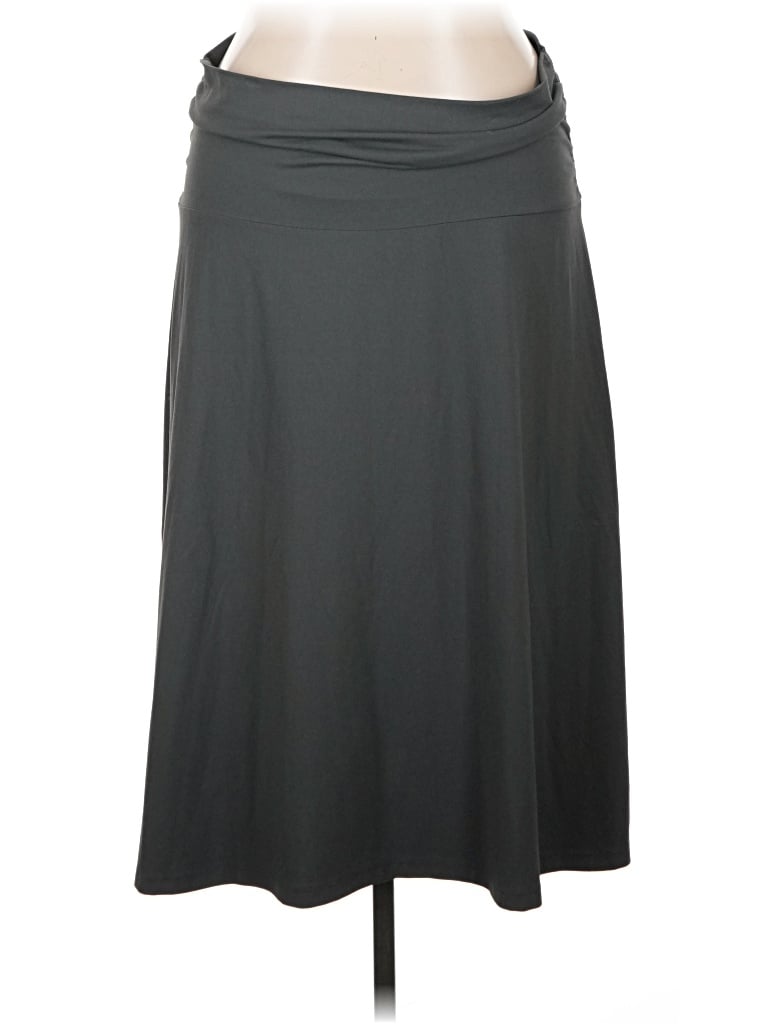 Pre-owned Eddie Bauer Casual Skirt In Gray
