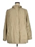 Appleseeds 100% Polyester Solid Tan Raincoat Size XL Petite - photo 1
