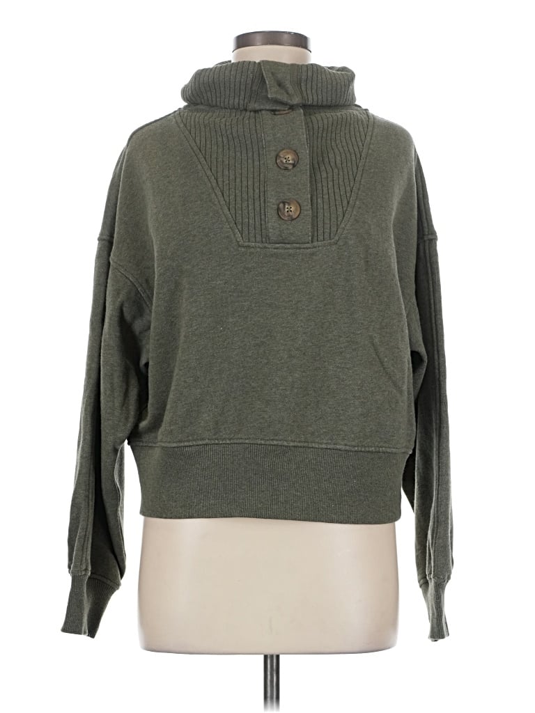 Pre-owned Aerie Turtleneck Sweater In Green