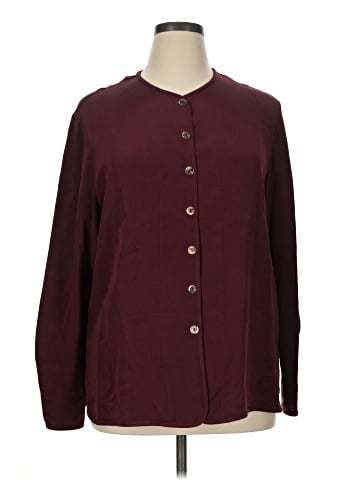 Due Per Due Long Sleeve Silk Top (view 1)