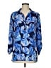 Lilly Pulitzer 100% Polyester Blue 3/4 Sleeve Blouse Size M - photo 1