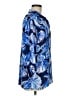 Lilly Pulitzer 100% Polyester Blue 3/4 Sleeve Blouse Size M - photo 4