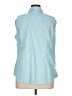 Talbots Blue Sleeveless Button-Down Shirt Size 16 - photo 2
