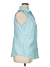 Talbots Blue Sleeveless Button-Down Shirt Size 16 - photo 4