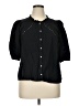 Old Navy 100% Polyester Black 3/4 Sleeve Blouse Size XL - photo 1