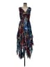 Alice + Olivia 100% Polyester Paisley Blue Cocktail Dress Size 8 - photo 1