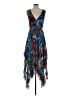 Alice + Olivia 100% Polyester Paisley Blue Cocktail Dress Size 8 - photo 2