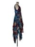 Alice + Olivia 100% Polyester Paisley Blue Cocktail Dress Size 8 - photo 4