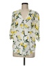 Torrid Floral Yellow 3/4 Sleeve Blouse Size Med Plus (00) - photo 1