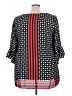 Avenue Studio 100% Polyester Black 3/4 Sleeve Blouse Size 22 - photo 2