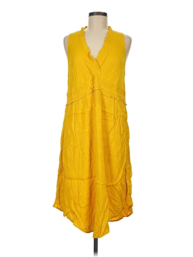 Pre-owned Maeve Casual Dress In Yellow