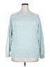Hampshire Studio 100% Acrylic Solid Blue Turtleneck Sweater Size 1X - photo 1